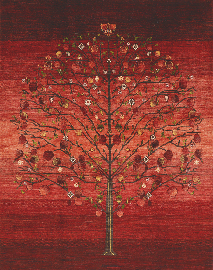 Pomegranate-Tree-of-Life-2-Gabbehs-Flora-Fauna-200-x-300cm